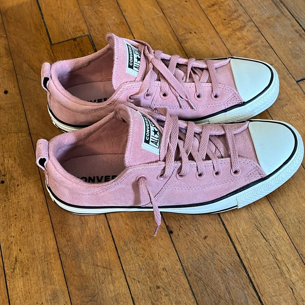 Converse All Star rose pink suede shoes - Picture 2 of 6